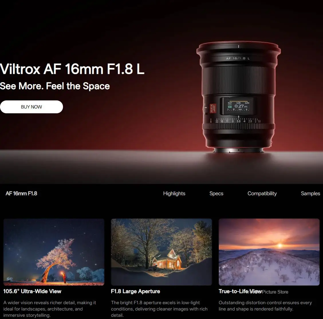 Viltrox 16mm F1.8 풀프레임 카메라 렌즈 자동 초점 대구경 광각 렌즈 ( E, 니콘 Z 마운트 미러리스 카메라용)