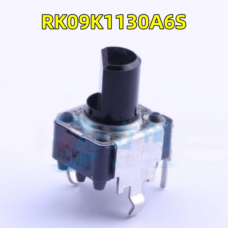 10 PCS / LOT Japan ALPS sound speaker power amplifier volume potentiometer RK09K1130A6S single link B10K axis length 8mm 20pcs dual color knob 10 12mm small volume adjustment hat flower shaft 6mm half axis potentiometer power amplifier sound