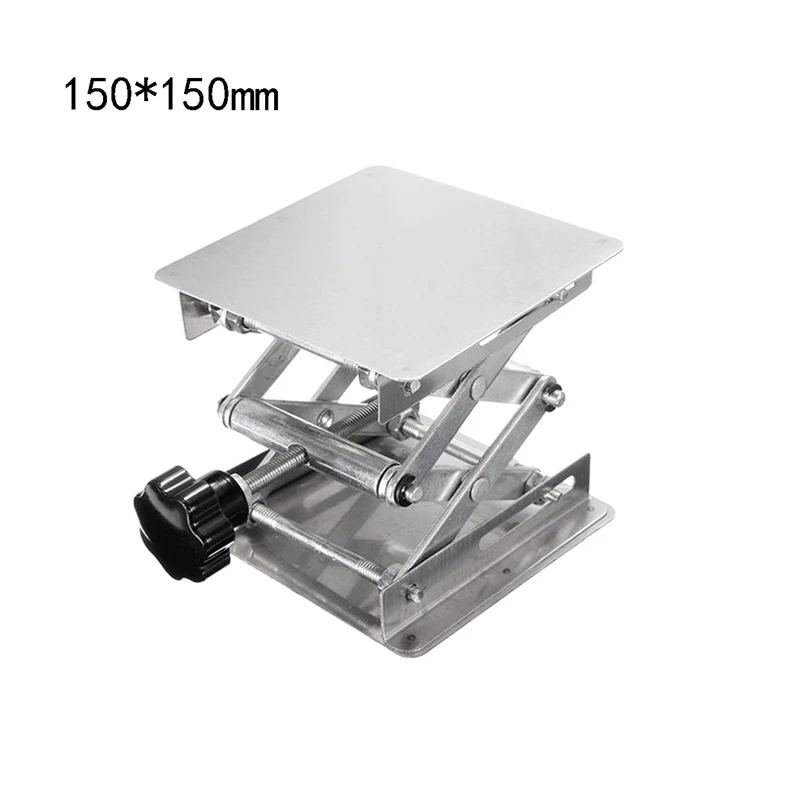 200x200mm Stainless steel Router Table Woodworking Engraving Lab Lifting Stand Rack Platform Woodworking Benches wood router table Woodworking Machinery