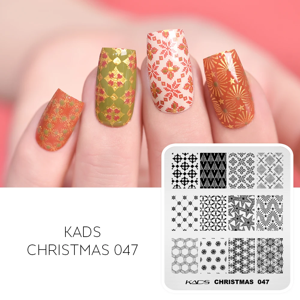 1pc Nail Art Satmping Plate Halloween Christmas Template Stencil for Stamper UV Polish Art Decoration Manicure DIY Salon Tool 3