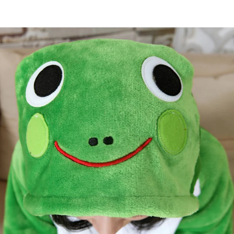 Adult Kids Family Onesie Sleepwear Flanne Animal Frog Cartoon Pajamas Unisex Christmas Halloween Anime Cosplay Costumes Jumpsuit kigurumi pajamas onesies cosplay pajamas onesies flannel pajamas onesies