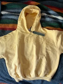 Felpe larghe gialle stile fresco semplice Felpe con cappuccio anime a maniche lunghe in cotone casual stile coreano Harajuku 1