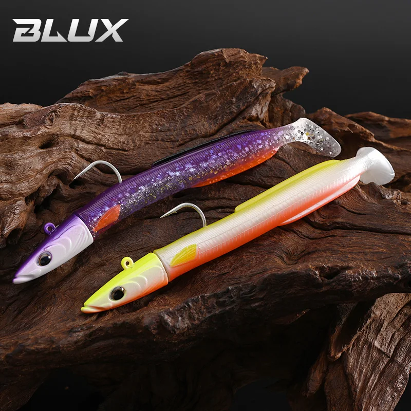 Leurre souple sandeel 11cm 17g paddle tail vibration appât artificiel mer pêche