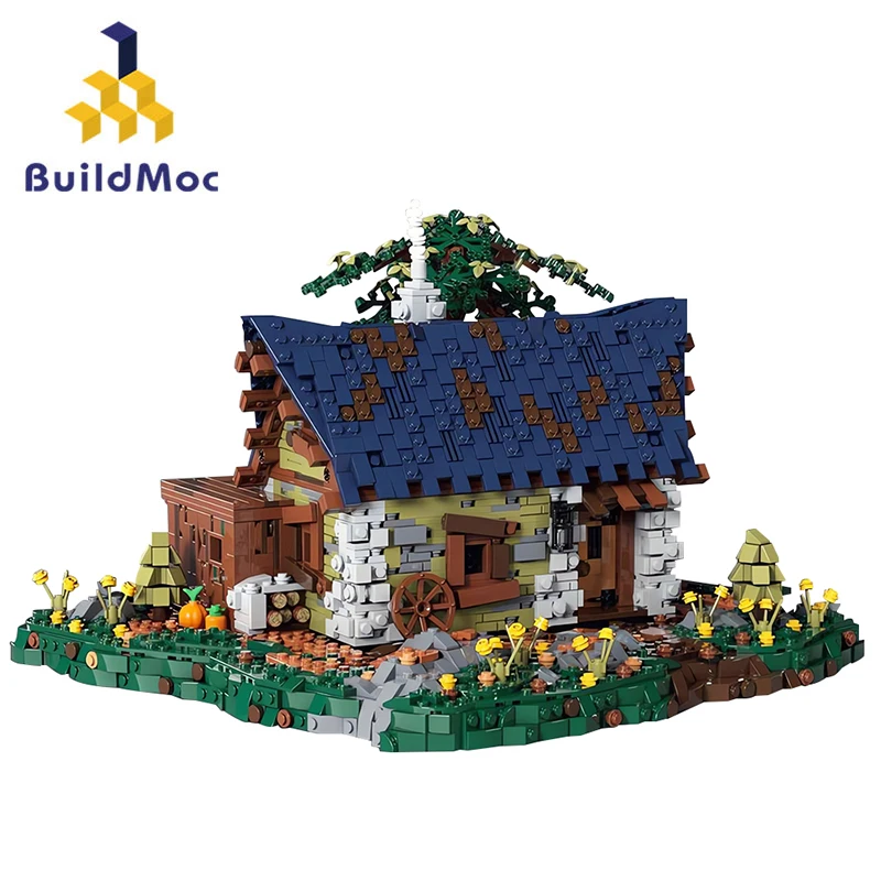 

BuildMoc Flower Olivia's Get-Away Tree House Building Blocks Set Retro Hut Bricks Game Toy Children Birthday Christmas Kid Gifts