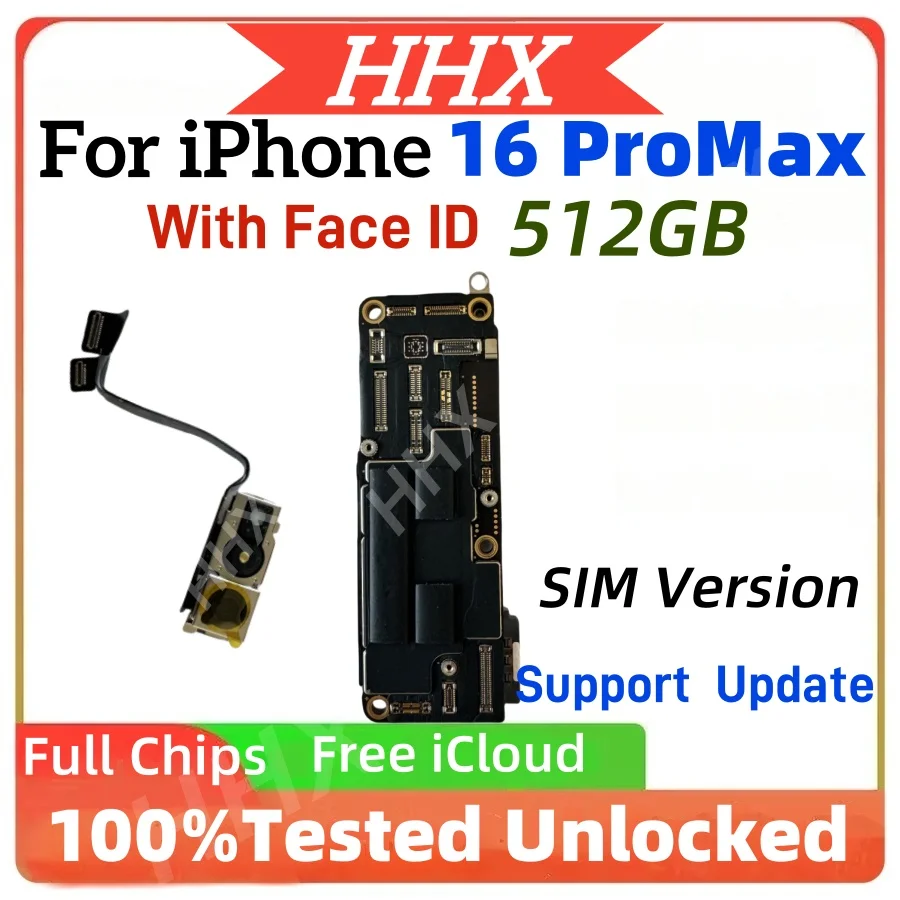iPhone16 マザーボード　Face ID付き Original Unlocked Mainboard with Face ID for Iphone 16