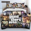 Grand Theft Auto GTA Gamer Comforter Bedding Set,Fashion Polyester Duvet Cover Bed Set Pillowcase, King Queen Size Quilt Cover 1