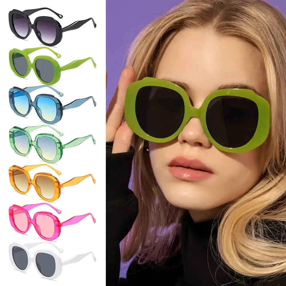 

Classic Vintage Oversized Round Sunglasses Women 7 Colors Frame Sun Glasses UV400 Sun Shades Outdoor Cycling Trendy Shades 2024