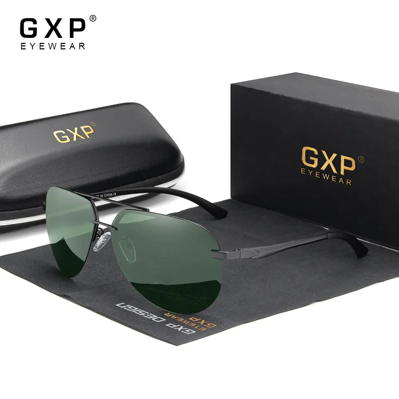 GXP 남녀공용 편광 선글라스, 오리지널 박스, 디자이너 하이 퀄리티 레저 안경, 휴일 낚시 운전용