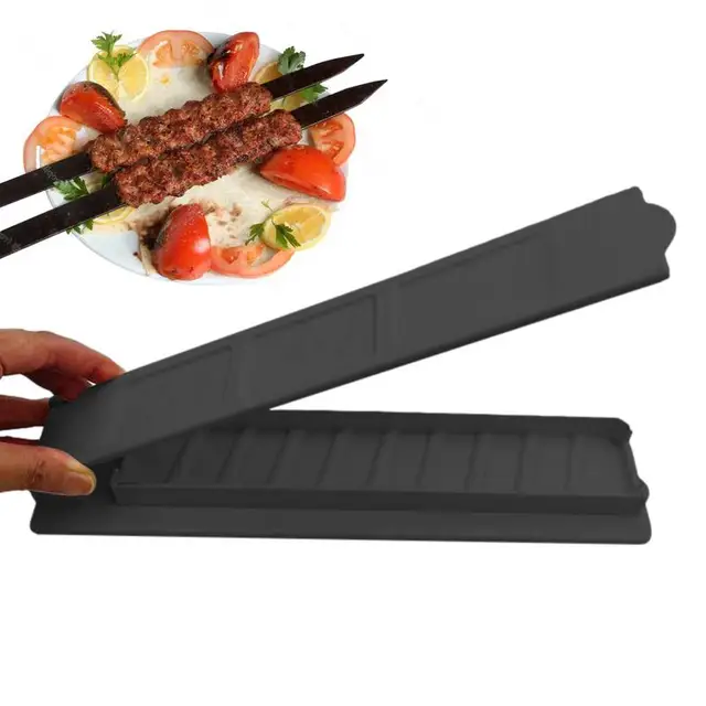 Nyársok Kebab Készítő Grill Egy Soros Hús Nyárs Újrafelhasználható Kemping Piknik Bbq Kiegészítők Szerszámok Konyhai Eszköz - Image 5