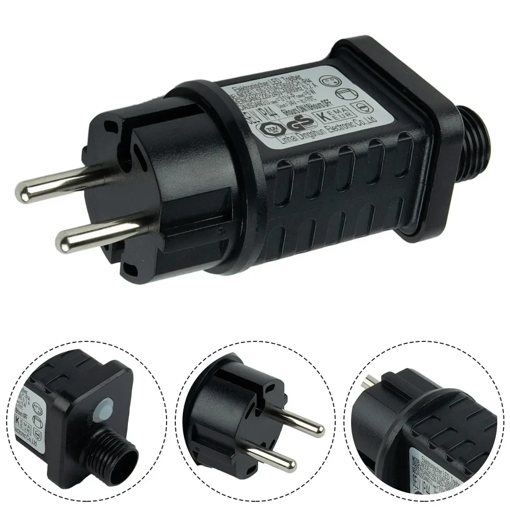 변압기 스트링 조명, 7.2W, 31V LED 타이머, 전원 공급 장치 조명, 방수 IP44 전원 어댑터, 실내 실외용, 1 개