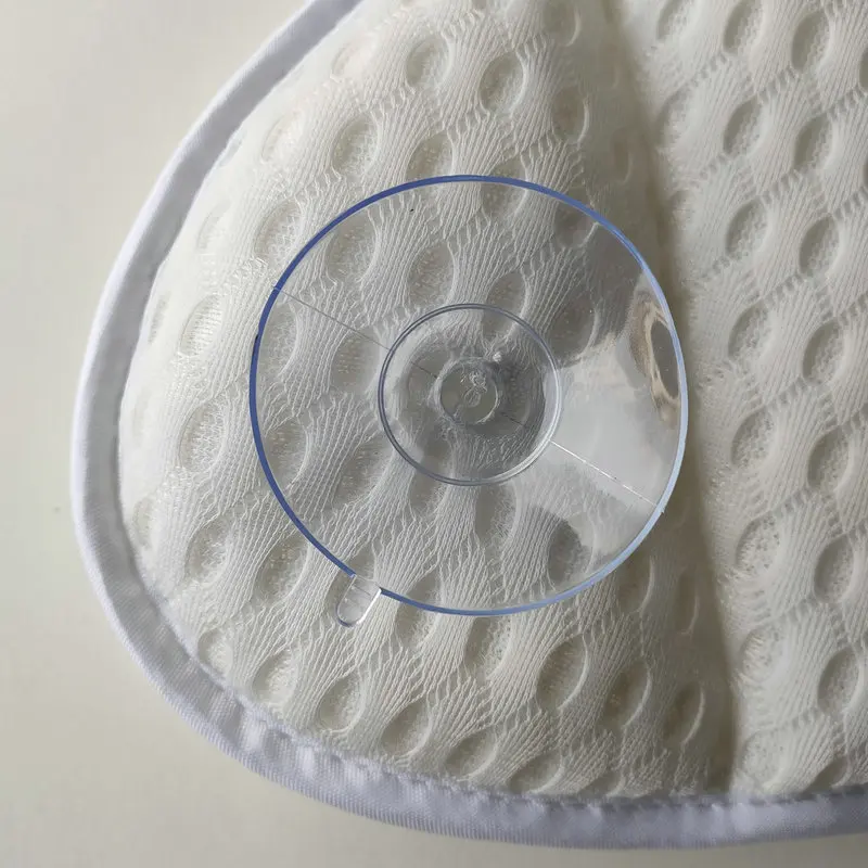 Butterfly Washable Polyester Bathtub Pillow with Suction Cups, Mesh Spa Bath Backrest for Hotel & Home Bathroom Relaxation