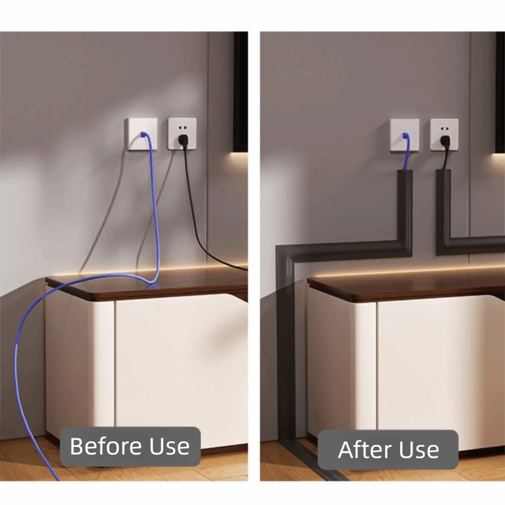 High Quality Soft Cord Cover Durable PVC Floor Cable Cover Self-Adhesive Flexible Wire Cover Home