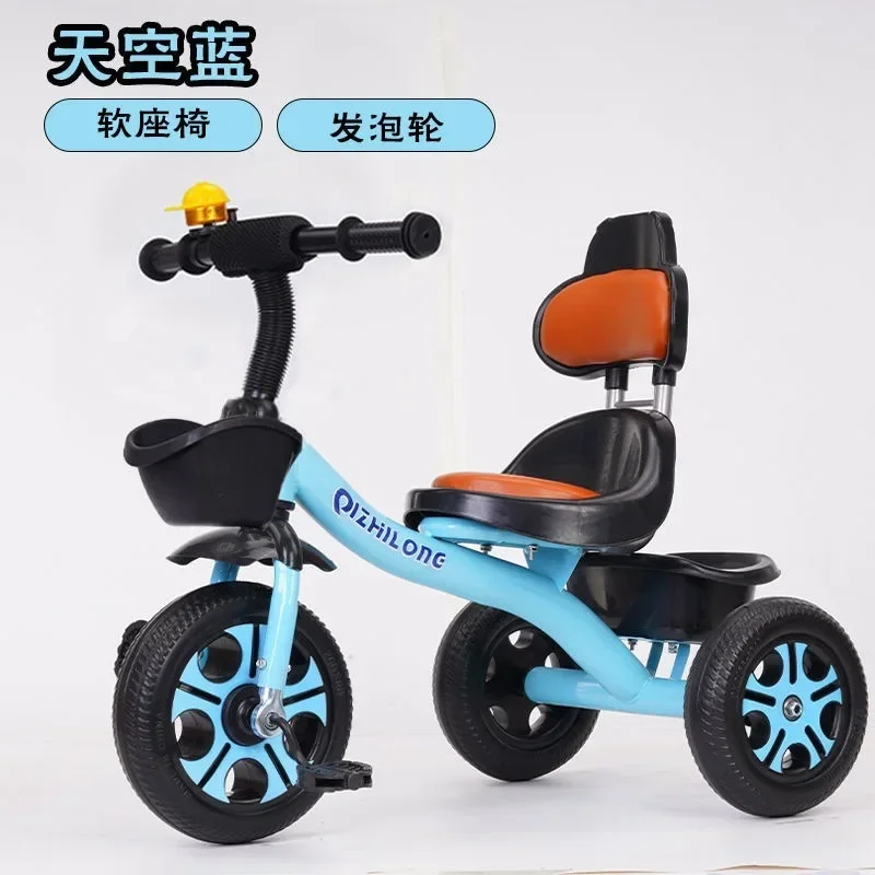 Children's Tricycles Pedals Carts Large Lightweight Bicycles Large Seats Available for Sitting Outdoor Riding