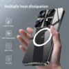 Case For MOTO Edge 50 Pro  Aluminum Alloy Frame Magnetic Glass Back Cover for MOTO Edge 50Pro Shockproof Bumper Funda 2