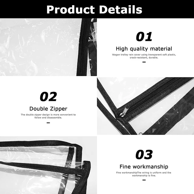 캠핑 트롤리와 야외 카트를 위한 궁극적 보호 장비: 레인 커버