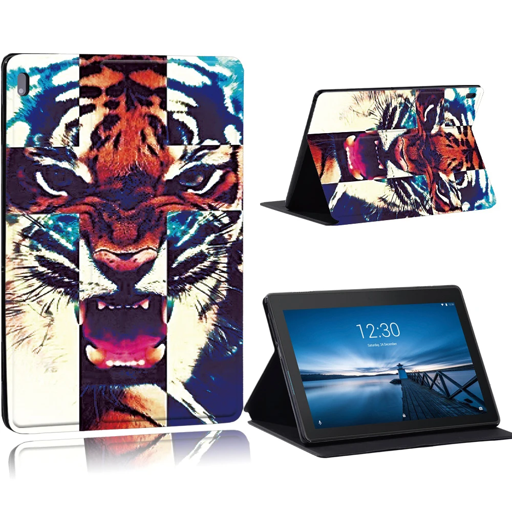 phone and tablet stand Old Image Series Pattern Case for Lenovo Tab E10 /Tab M10 10.1 Inch/Tab M10 FHD Plus 10.3 inch Tablet Stand Cover Case tablet holder Tablet Accessories