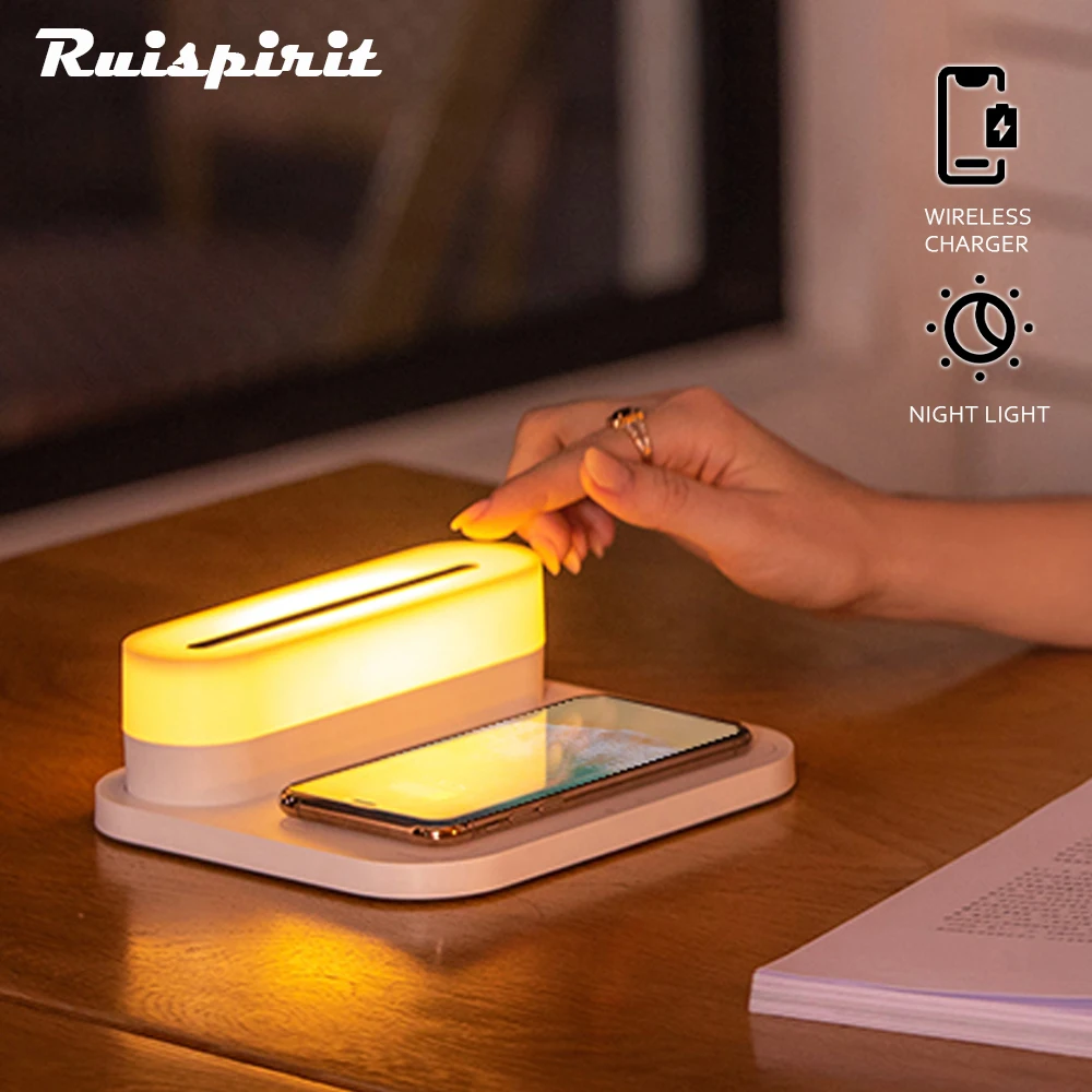 Fast Wireless Charger for iPhone Samsung Qi Cell Phone Charge Touch