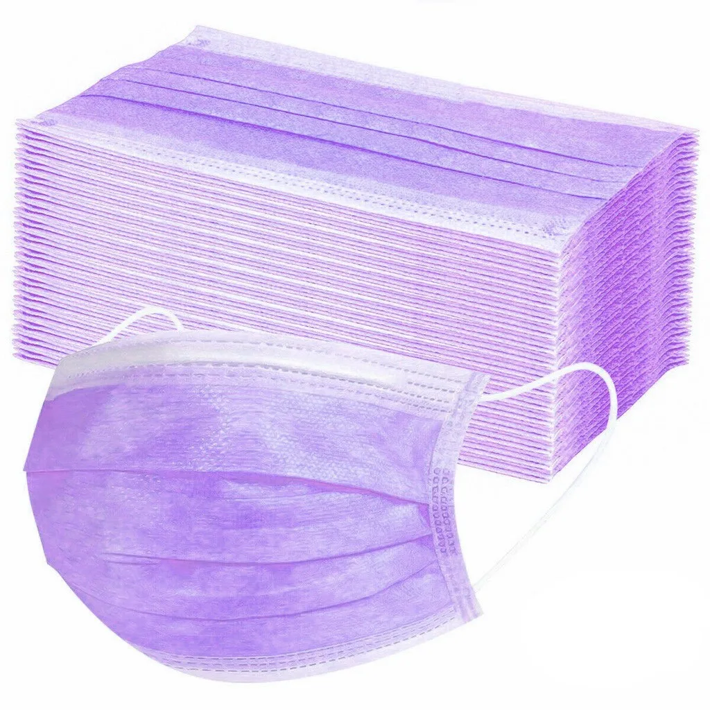 Disposable Face Mask Personal Mask 3Ply Ear Loop 50PC Outdoor Dust-Proof Face Protective for face mask,disposable face mask