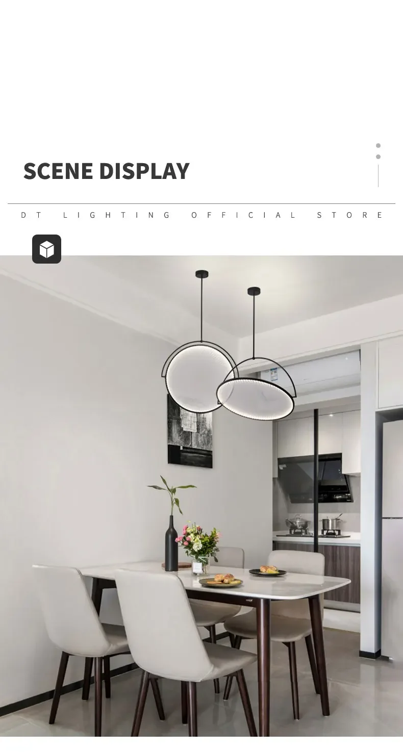 Description Picture 3 of itemModern Shop Bar Counter Chandelier Restaurant Living Room Hanging Lamp Italian Style Pendant Light for Home Decoration LED