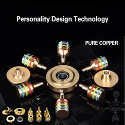 Metal Rainbow Spinner Copper Bearing Spinner Brass Fidget Spinner For Autism Adult Anti Relieve Stress Hand Spinner Toy Spiner