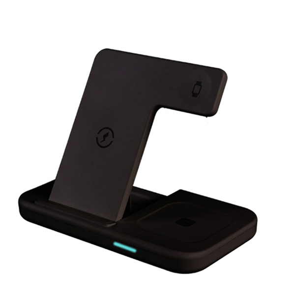 Qi Wireless Charger Stand For iPhone 13 12 Samsung 3 In 1 Qi Fast Charging Dock Station for Airpods Pro Apple Watch IWatch 7