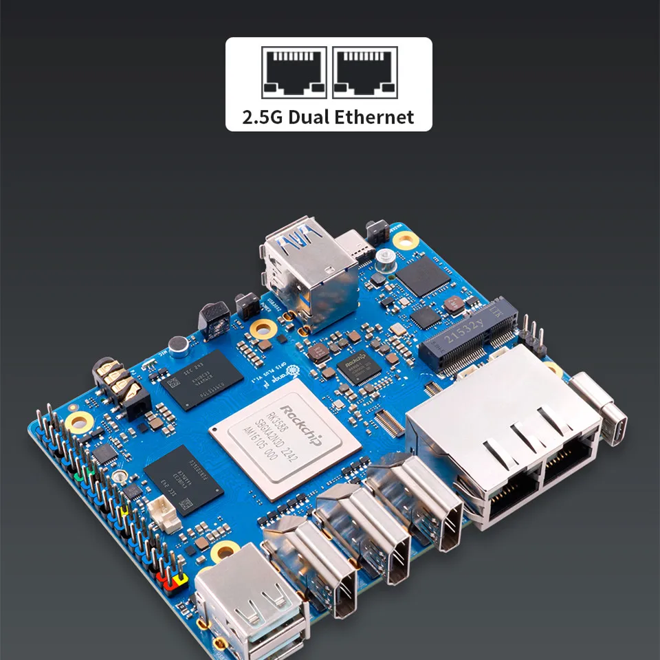 Orange Pi 5 Plus 32GB RAM Single Board Computer RK3588 PCIE Module External WiFi-BT SSD M2.0 Orange Pi5 Plus Development Board single board computer mini development board
