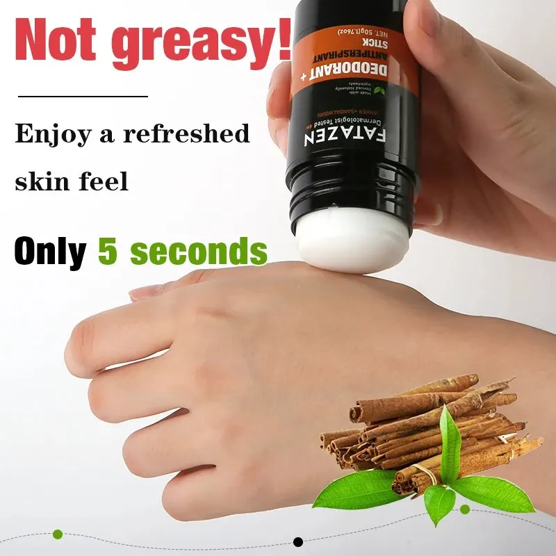 Deodorant Antiperspirant Stick Natural Amber Sandalwood Fragrance Sweat Odor Balm 50ml deodorizing stick deodorant stick