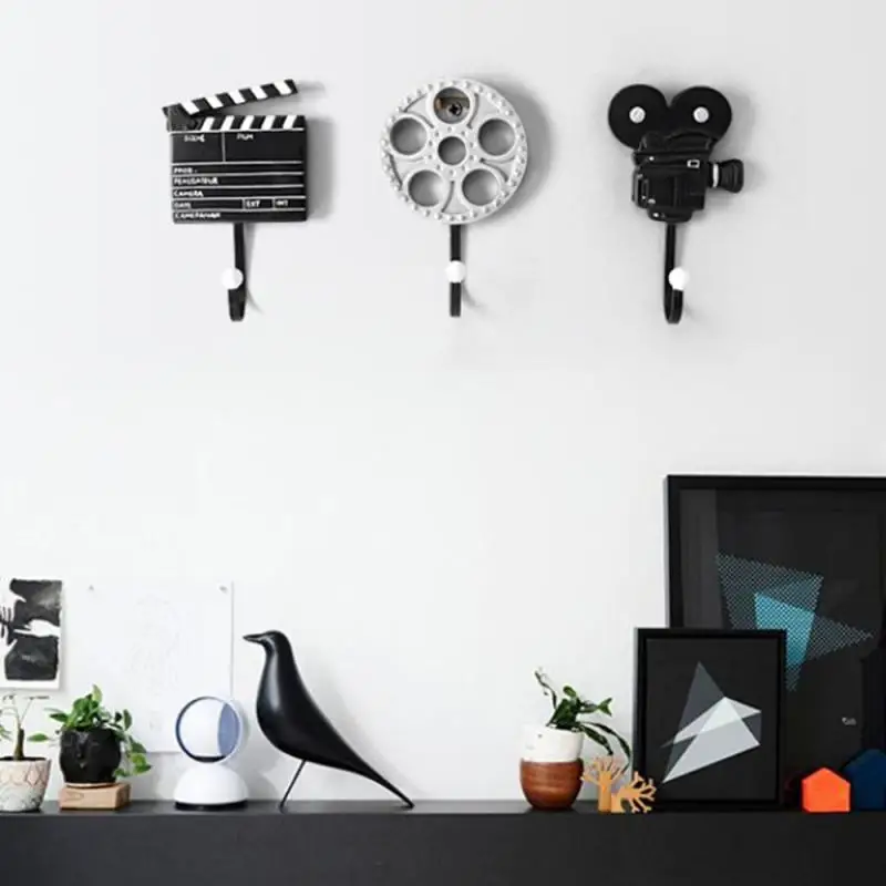 

Крючки для небольших инструментов, настенные крючки из смолы для фильмов, Декоративная вешалка, настенное хранилище, винтажный крючок для шляпы, халата, вешалка для пальто, вешалка для одежды, полка