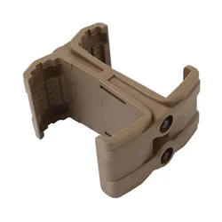 Tactical Barrel Flashlight Clamp Mount for Airsoft Magazine Accessories (Sand)