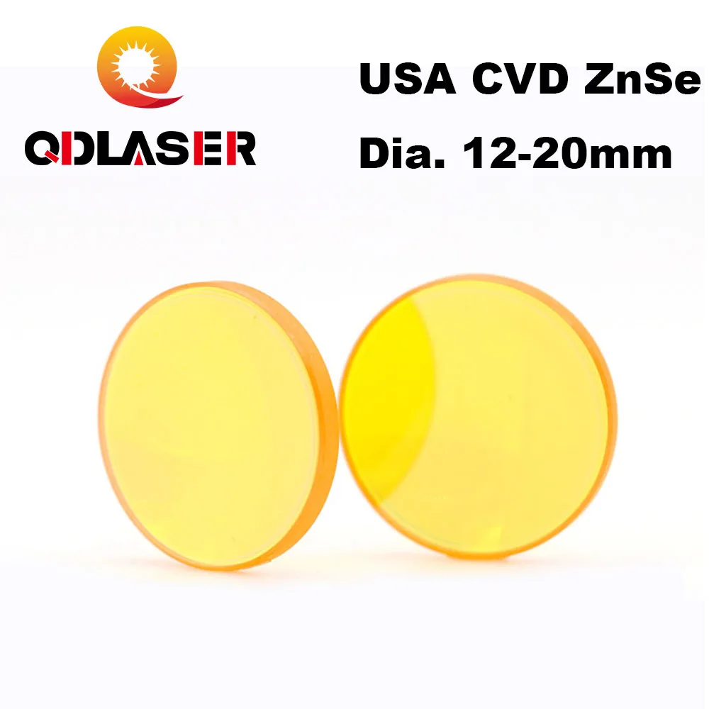 

CO2 Focus Lens USA CVD ZnSe Dia 12 15 18 19.05 20 FL 25.4 38.1 50.8 63.5 76.2 101.6 127mm for Laser Engraving Cutting Machine