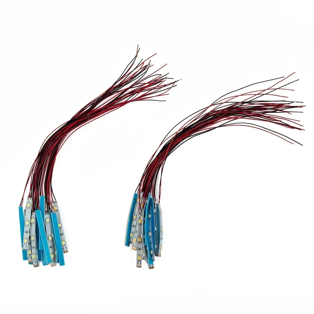 사전 유선 화이트 스트립 LED 3528 조명, 자체 접착 유연한 12V  18V, 철도 및 건물 레이아웃에 적합, 15 개