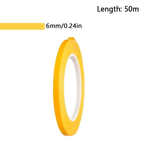 1Rolls 18-50m Model Masking Tape DIY Yellow Masking Tape Width 2/3/6/8/10/12/18/30/50mm - Image 13