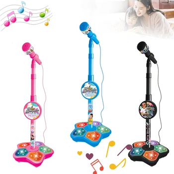 Kids Microphone with Stand Karaoke Song Machine Music Instrument Toys Brain-Training Educational Toys Birthday Gift for Girl Boy 1