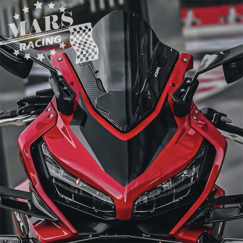 Amazon | オートバイのディフレクター For CBR500R 2013 2014 2015 オートバイ部品ダブルバブル  フロントガラスフロントガラスフライスクリーンフロントフェアリングスクリーンカウル(Smoke Gray) | スクリーン本体 | 車＆バイク  フロントガラスデフレクター CBR500R 2013 ... オートバイ 風よけ CBR 500R ため CBR500R 2016 2017 2018 オートバイフロントガラスフロントガラスダブ