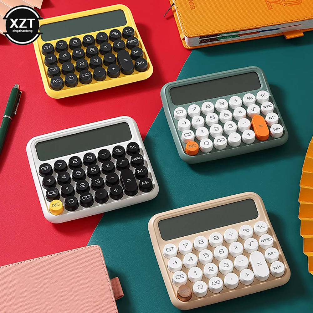 Calculatrice financière standard à 12 chiffres, coordonnante avec gros  boutons, sommeil automatique, calculatrice de bureau, calculatrice de base  - AliExpress