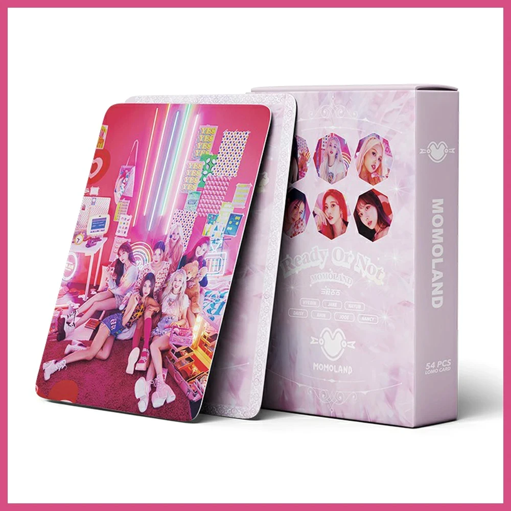 

55 шт./набор Kpop MOMOLAND новые открытки альбома READY OR NOT Lomo милые печатные карты Поклонники Подарочная HD Фотокарта momoland Поклонники Подарочная серия