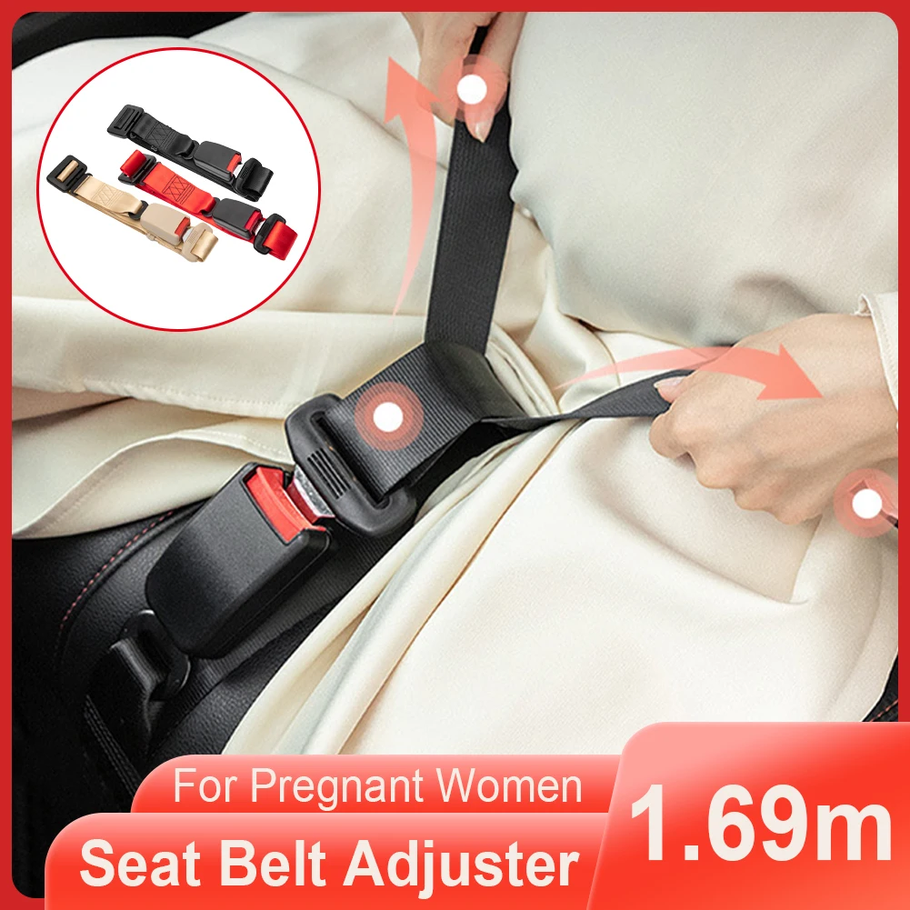 Pregnancy Safety Belt Modified Accessories Universal 1.6m Length Bump Belt  Car Seat Belts Adapter For Pregnant Women Seatbelt - Auto Fastener & Clip -  AliExpress