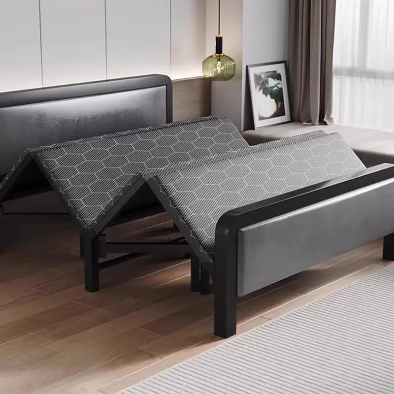 El&aacute;stica Postmodern Furniture，Minimalism Floor Bed Frames Single Space Saving Modern Accent Advanced Sense Bed Lazy People Cama