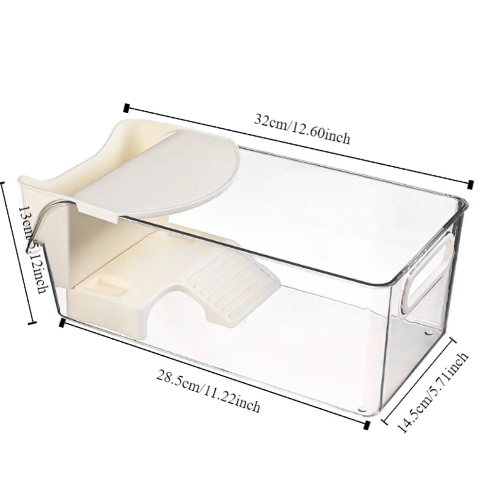 Transparent Turtle Tank Dry Wet Separation Basking Area Reptile Terrarium Plastic with Climbing Spot Turtle Breeding Box
