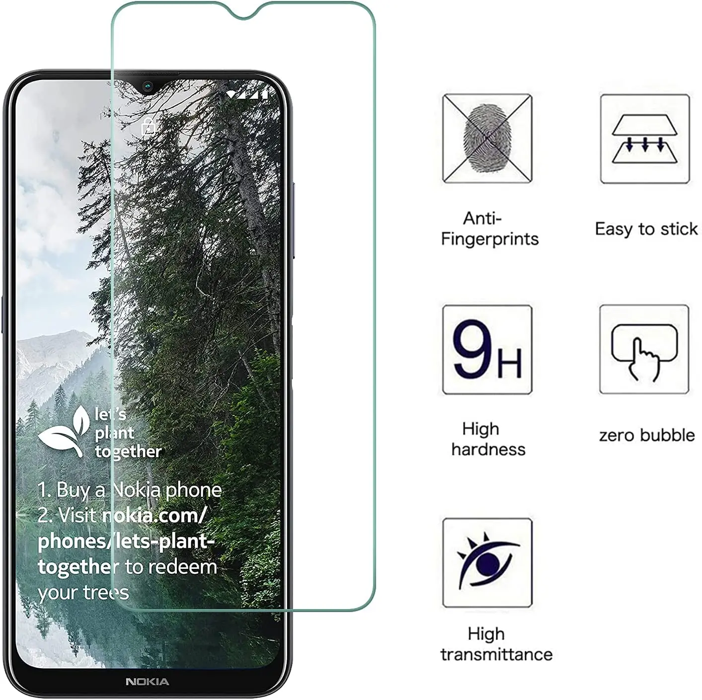 Per Nokia G400 G60 9D Proteggi Schermo In Vetro Temperato Per Nokia G400 G60 9H Vetro Protettivo A Copertura Totale