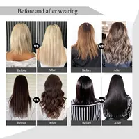 Bande dans les extensions de cheveux cheveux humains cheveux brésiliens 100% Extensions de cheveux humains 20 pièces droites pour les femmes 6