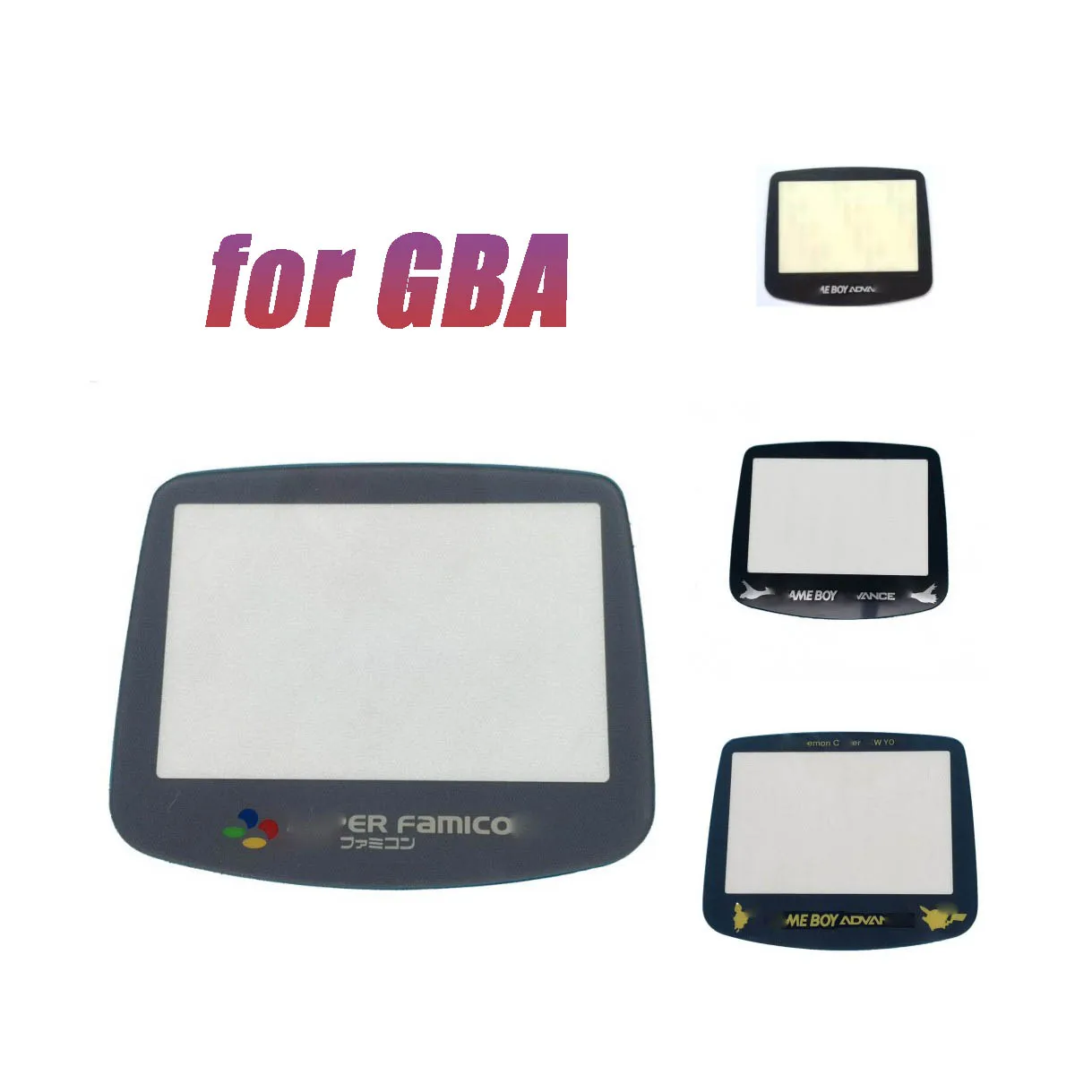 Sostituzioni Per Game Boy Advance Gba Console Di Gioco Glass Mirror Color Pattern Panel Face Frame Screen Protector Sostituisci