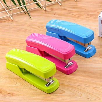 1 Piece Stapler Office Supplies Color Stapler 24/6 Regular Stapler Staple Machine Stationery Random Color