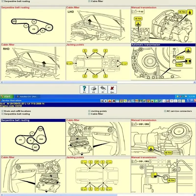 2025 Hot Vivid 2018.1 Diagbox 9.91 ECM Titanium 1.61 AutoData 3.45 HAYNES/PRO logiciel de réparation automobile atelier pièces de données catalogue – Image 2