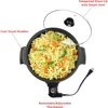 Appliances 12-Inch Round Nonstick Electric Skillet with Vented Glass Lid, Removable Thermostat, Easy to Clean, Black 6