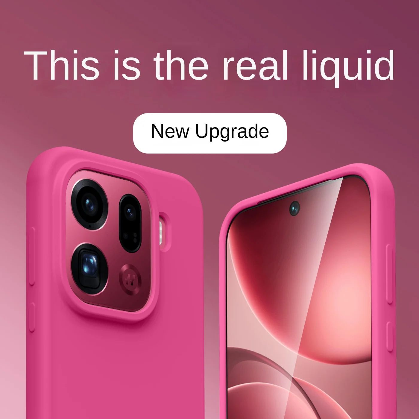 Fashionable Minimalist Liquid Silicone Shockproof Phone Case - Skin-Friendly Soft Back Cover