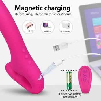 Vibrator Female Strap on Dildo for Women Husband And Wife Lesbian Anal Clitoral Sucking Masturbators Adult Games Couple Sex Toys 6