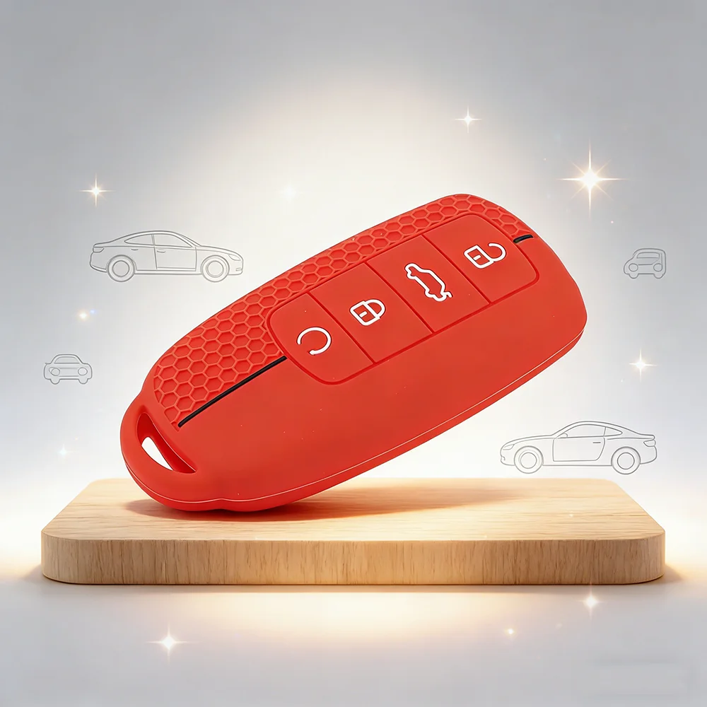 1 Stück 4-Tasten-Silikon-Autoschlüsselhalter-Schutzhülle für Chery Omoda 5 C5 Tigo 7 8 Pro Max Tigo 7 8 Plus Arrizo 5 Plus – Detail 8
