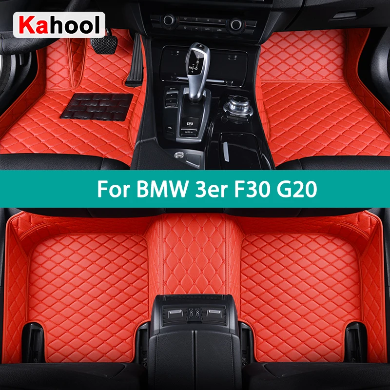 

KAHOOL Custom Car Floor Mats For BMW 3er F30 G20 2013-2023 316-340 Auto Carpets Foot Coche Accessorie