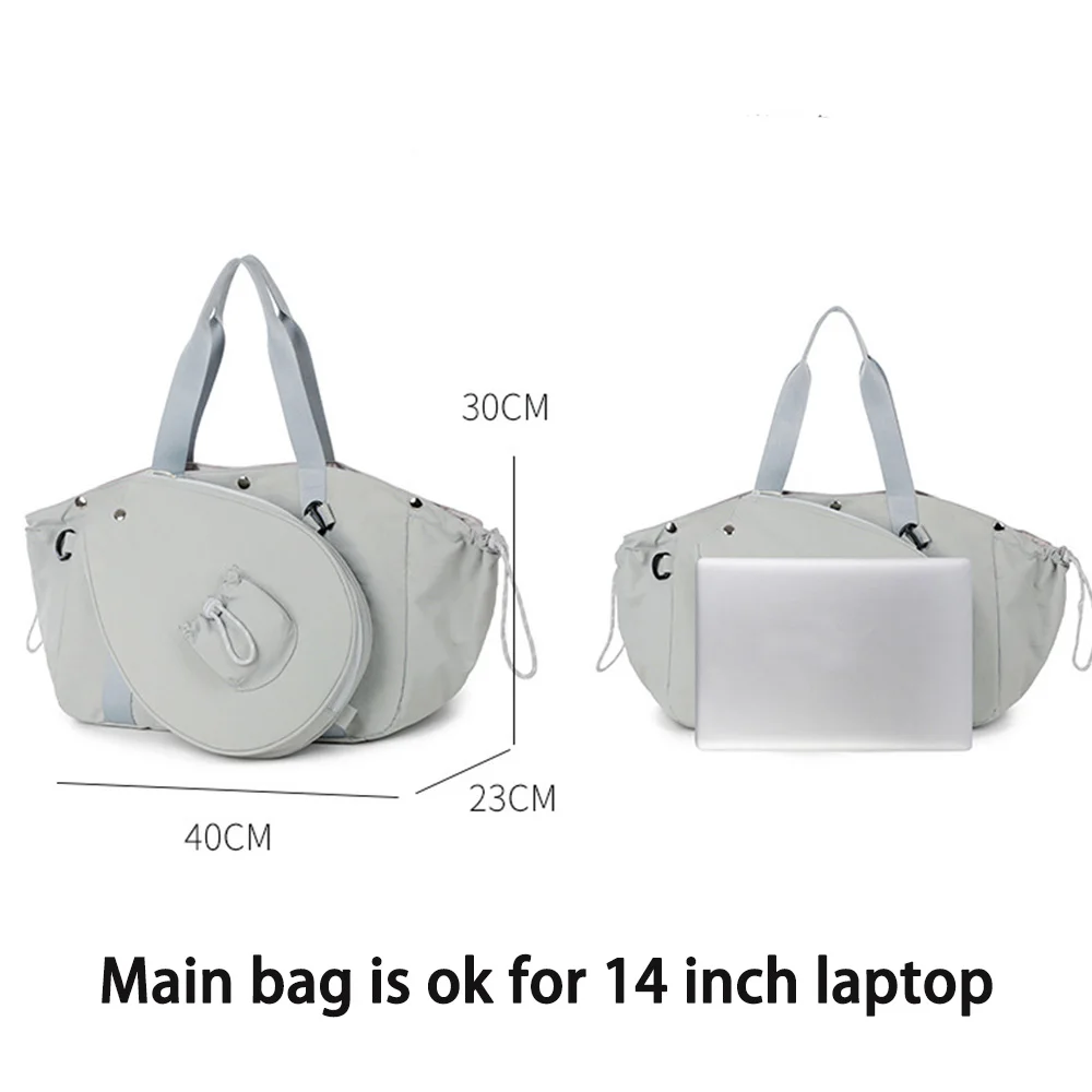 Große 2-in-1-Tennistasche aus Nylon